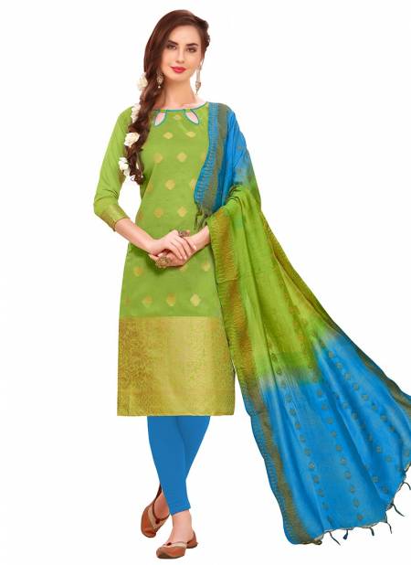 Green Colour Kanchipuram Vol 2 Rahul NX New Latest Banarasi Silk Salwar Suit Collection 1003